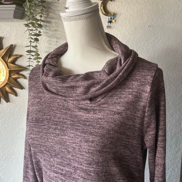 Hello Miz Size Small Cowl Neck Sweater dress long sleeve fitted - Picture 4 of 6